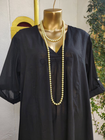 Black Zanzibar Kaftan