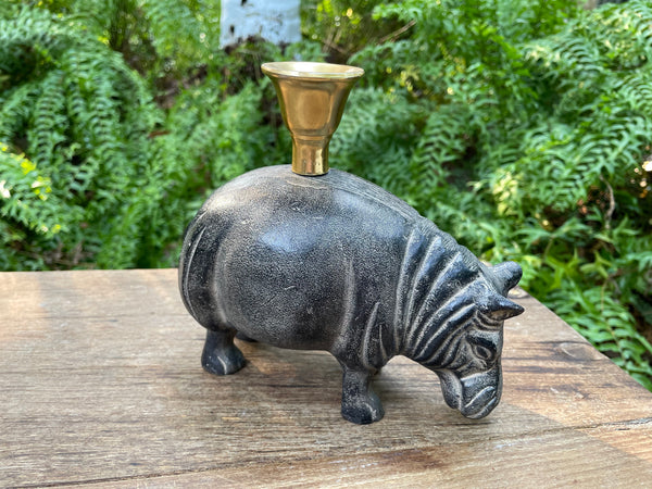 Hippo Candle Holder