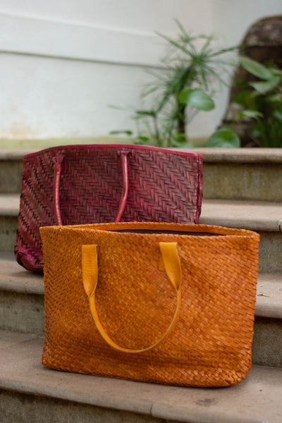 Woven Leather Bag