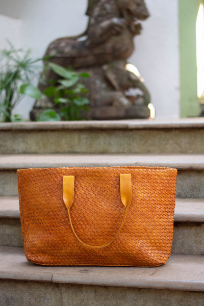 Woven Leather Bag