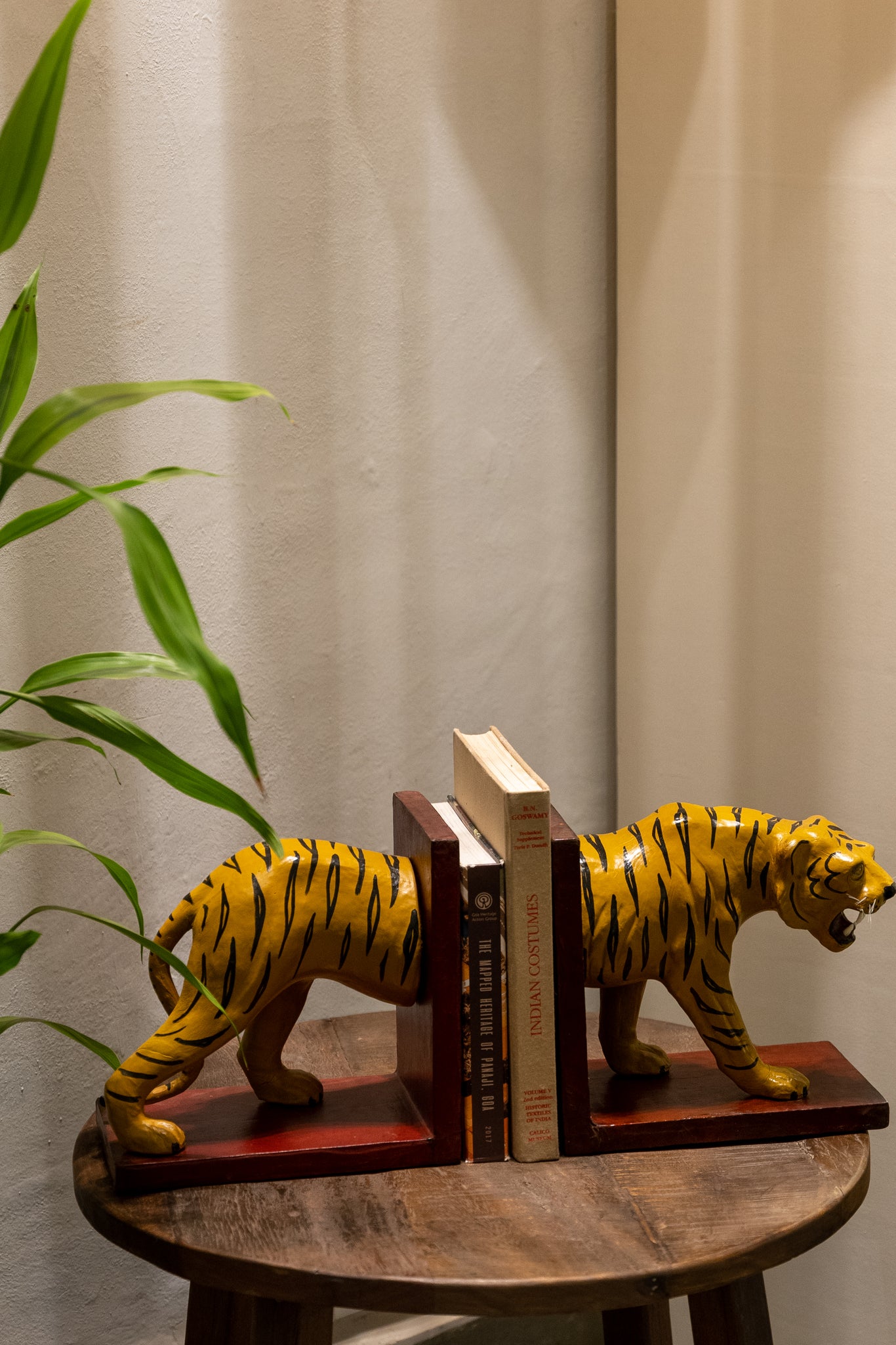 Leather Tiger Bookend