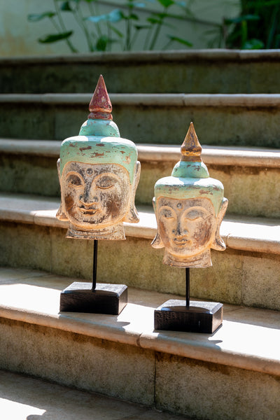 Buddha Head Stand - Green