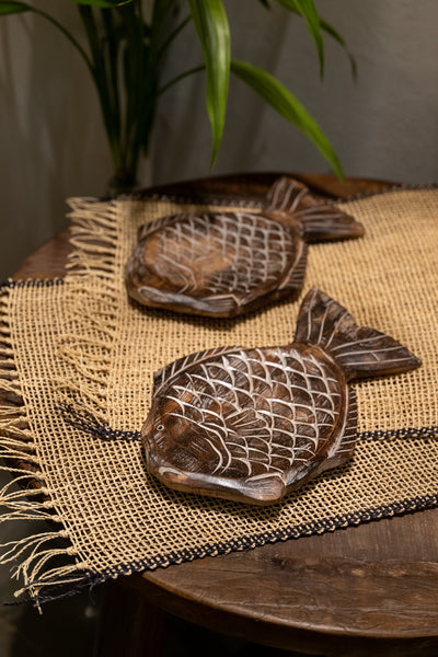 Wooden Fish Plate