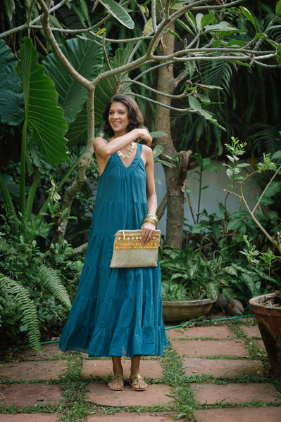 Arrow Dress Long - Deep Sea