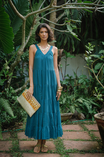 Arrow Dress Long - Deep Sea