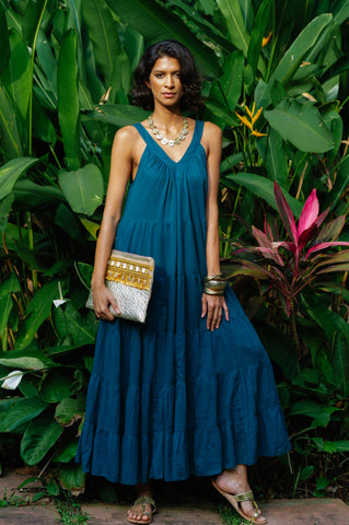 Arrow Dress Long - Deep Sea