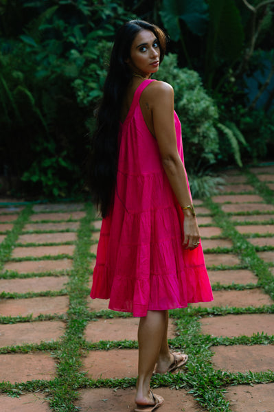Arrow Dress  Short - Pink
