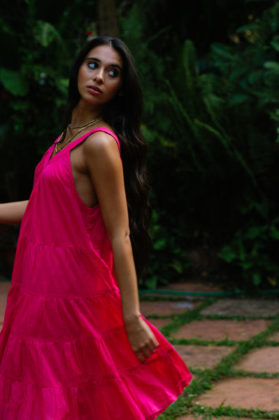 Arrow Dress  Short - Pink