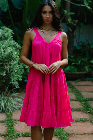 Arrow Dress  Short - Pink