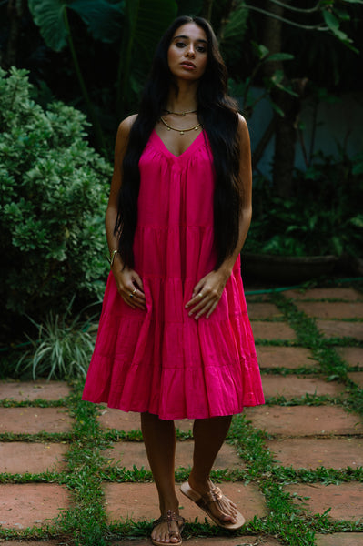 Arrow Dress  Short - Pink