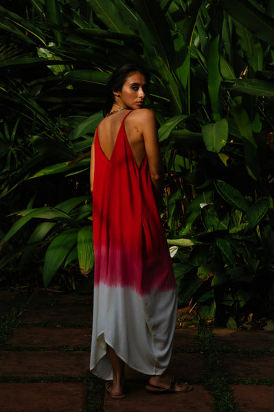 Folly Dress - Maroon