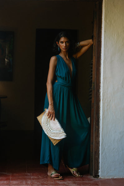 Eleganza Jumpsuit - Peacock Green