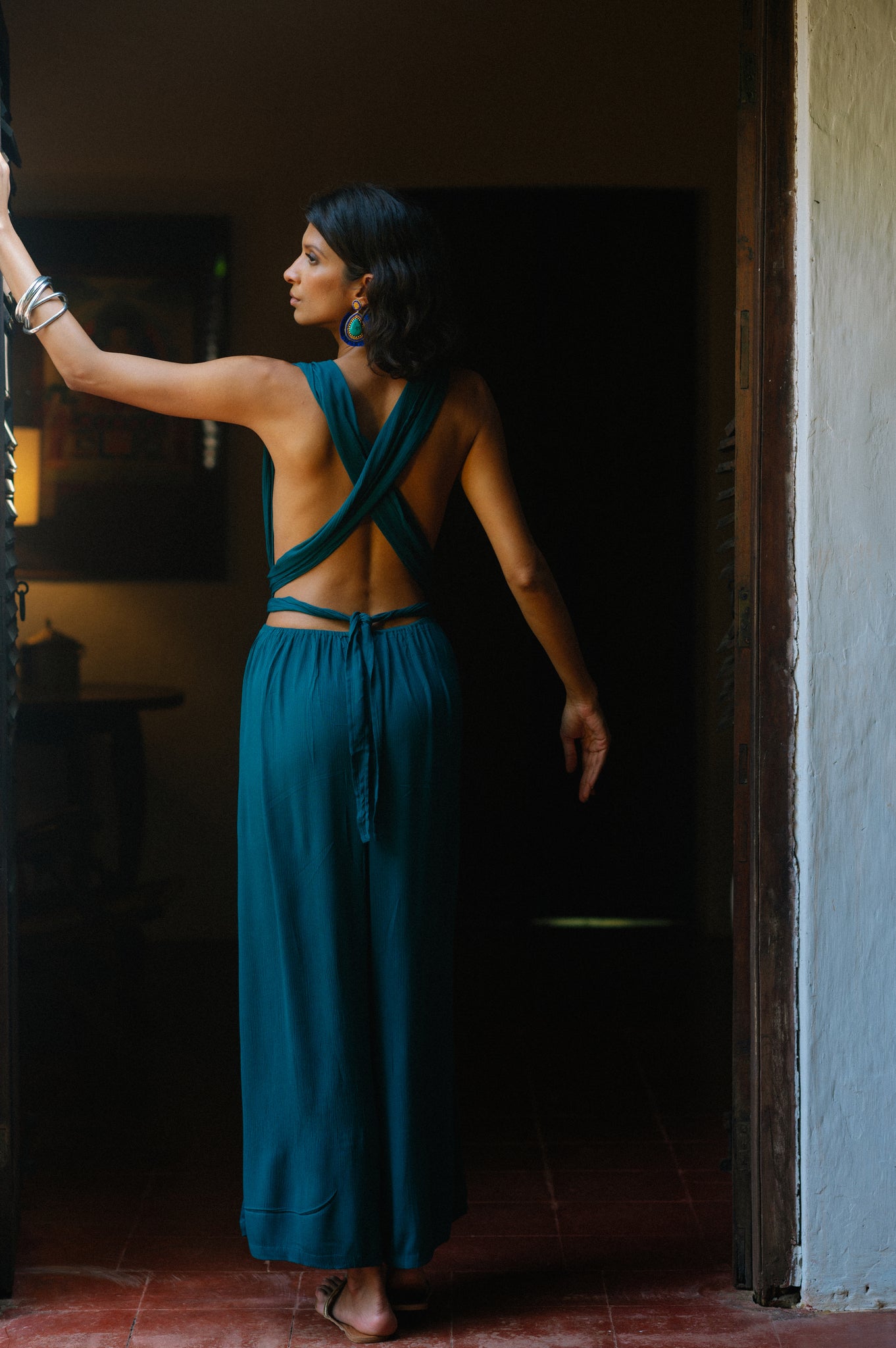 Eleganza Jumpsuit - Peacock Green