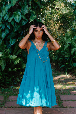 Arrow Dress Short - Peacock