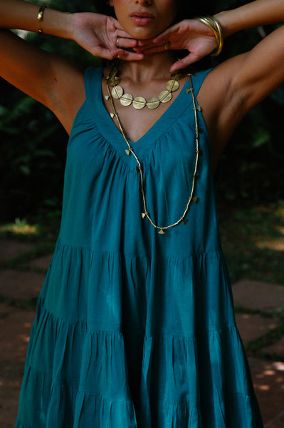 Arrow Dress Short - Peacock