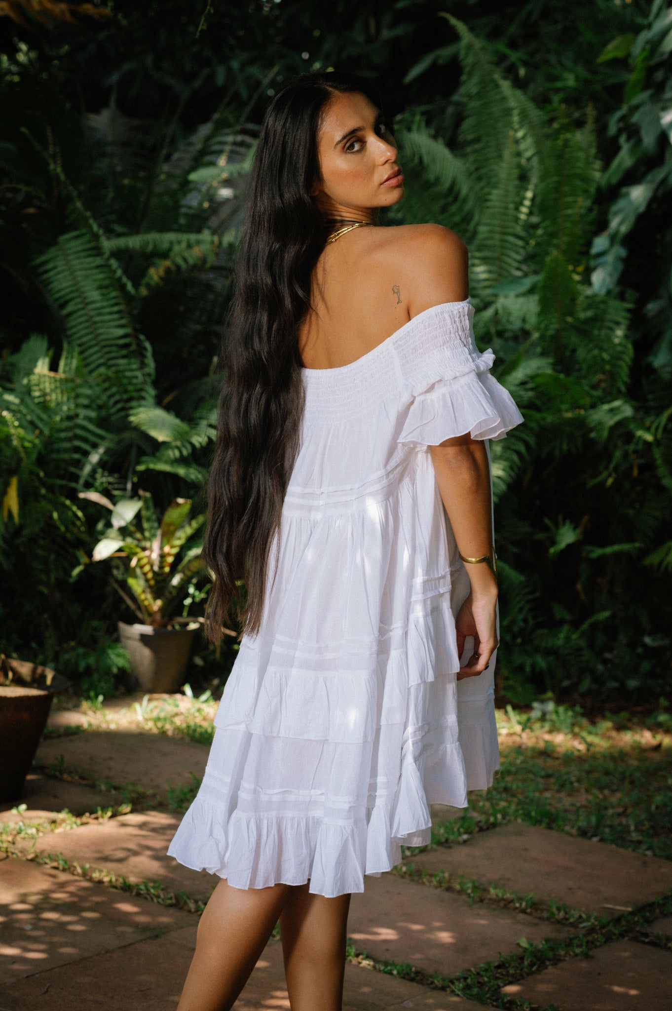 Luna Dress - White