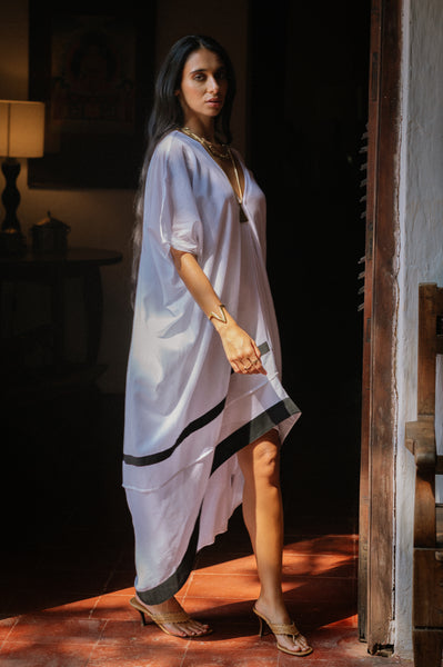 White/Black Kyoto Kaftan