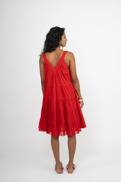 Red Short Arrow Dress