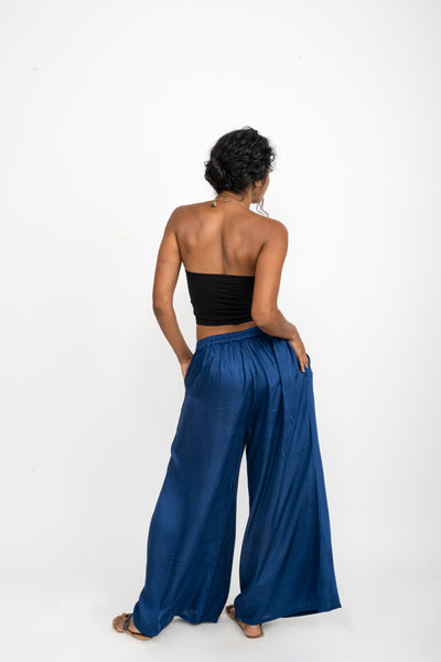 Indigo Palazzo Pants