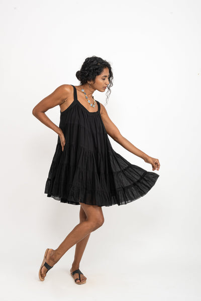 Black Short Sol Dress