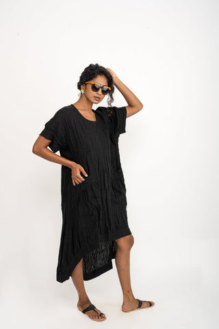 Black Double Pocket Dress