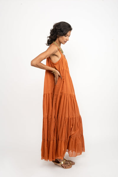 Rust Long Sol Dress